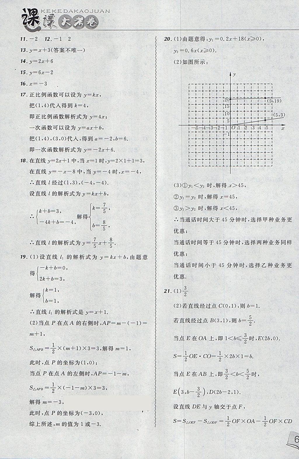 2018年北大綠卡課課大考卷八年級(jí)數(shù)學(xué)下冊(cè)人教版 第15頁