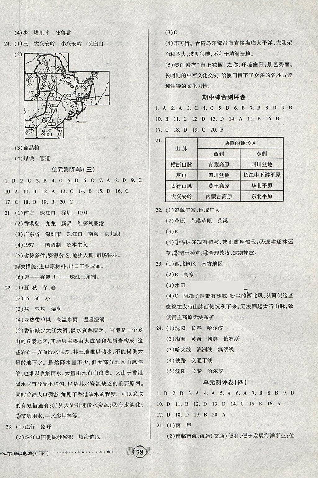 2018年全程優(yōu)選卷八年級地理下冊湘教版 第2頁