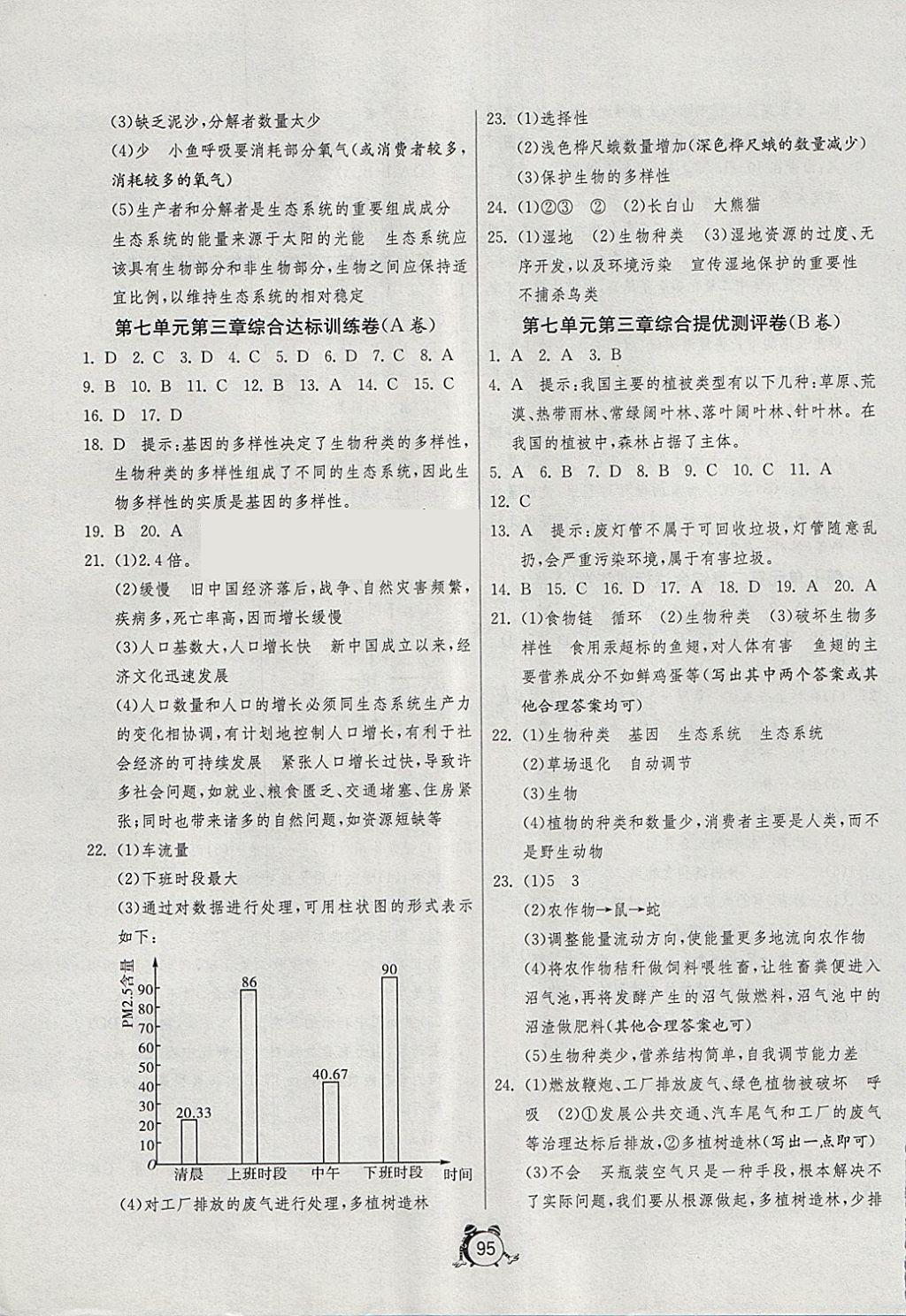 2018年單元雙測(cè)全程提優(yōu)測(cè)評(píng)卷八年級(jí)生物學(xué)下冊(cè)冀少版 第7頁(yè)