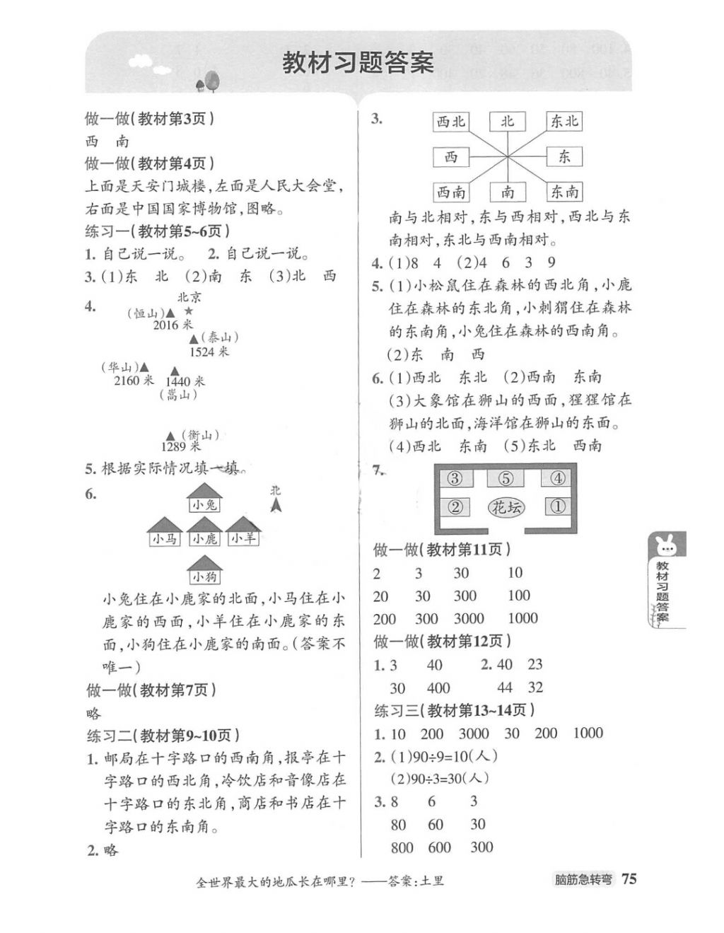 2018年P(guān)ASS教材搭檔三年級數(shù)學(xué)下冊人教版 第2頁