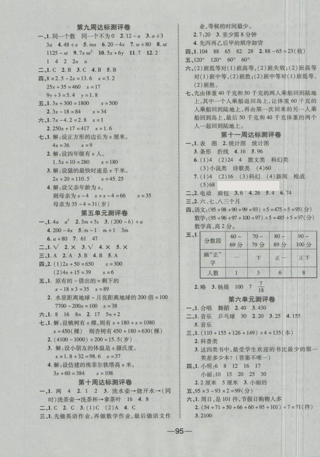 2018年优加全能大考卷四年级数学下册北师大版 第3页