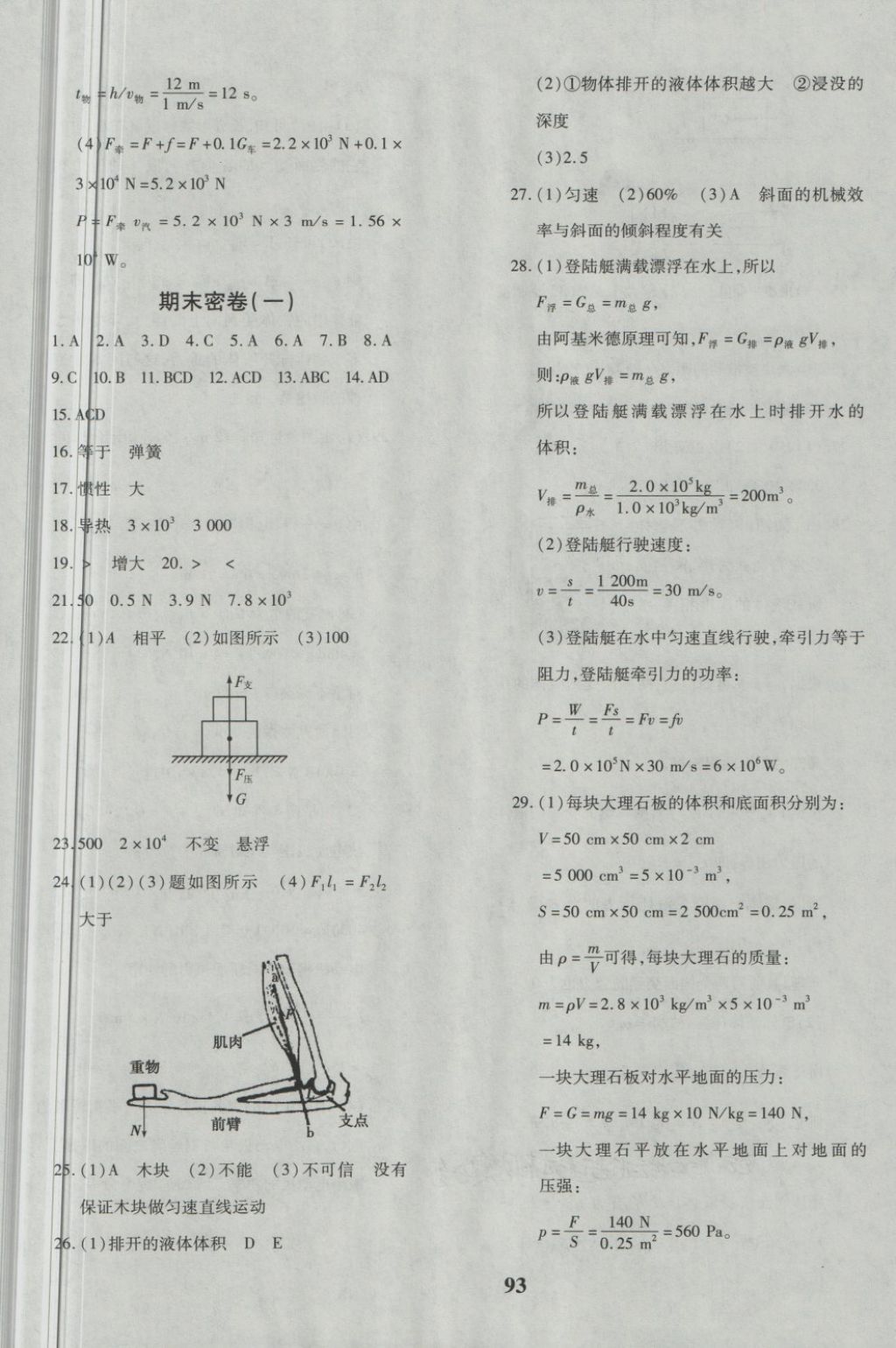 2018年黃岡360度定制密卷八年級物理下冊教科版 第9頁