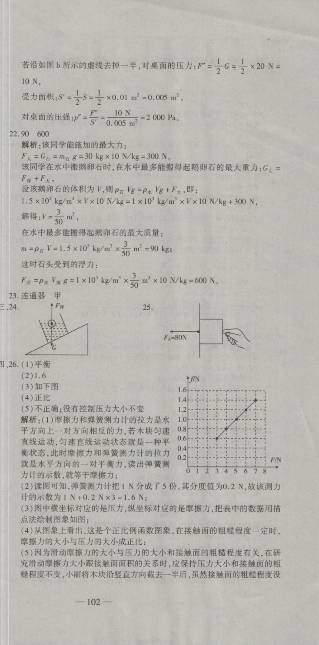 2018年全能闖關沖刺卷八年級物理下冊人教版 第15頁