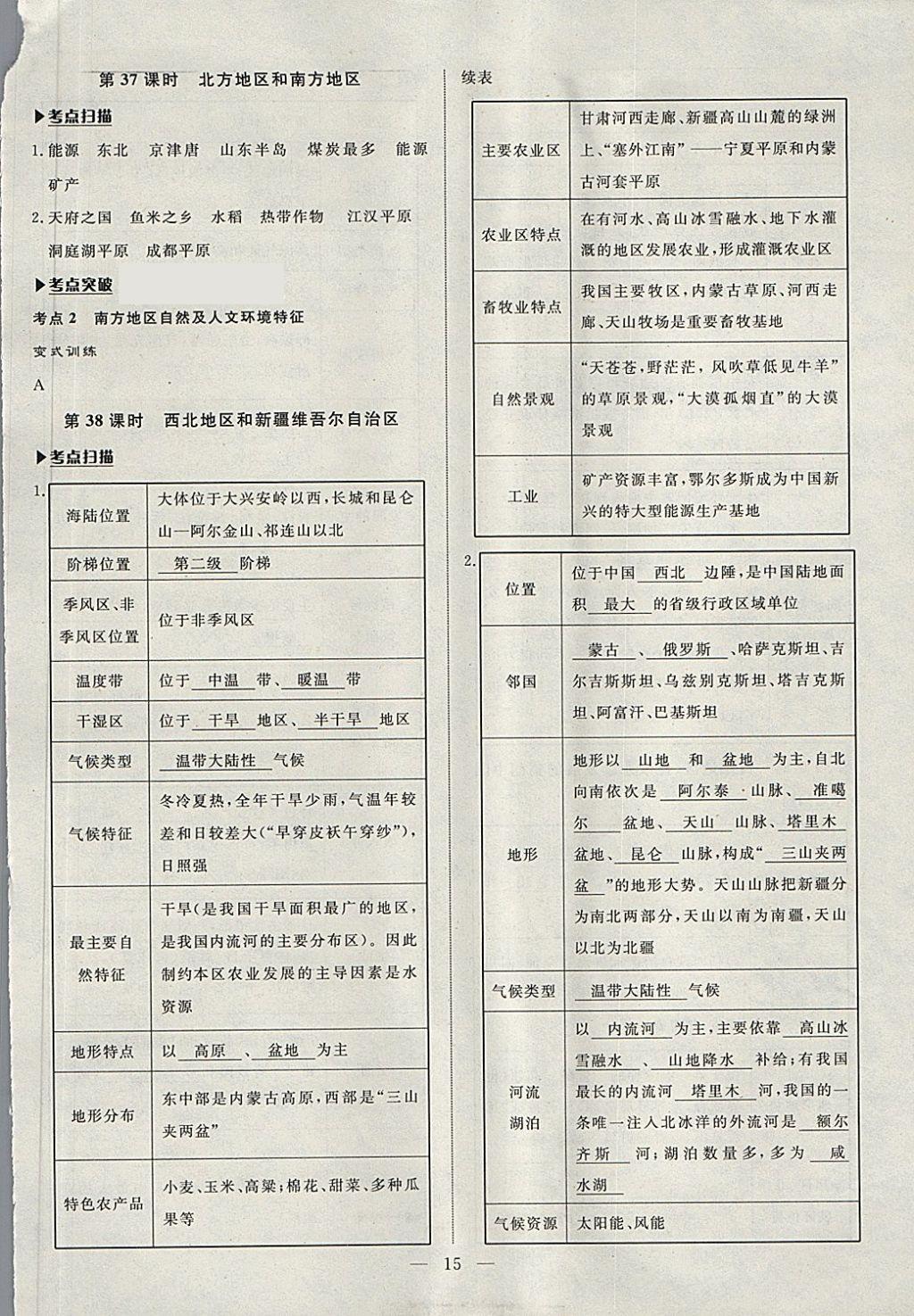 2018年湘岳中考地理湘西自治州專版 第15頁