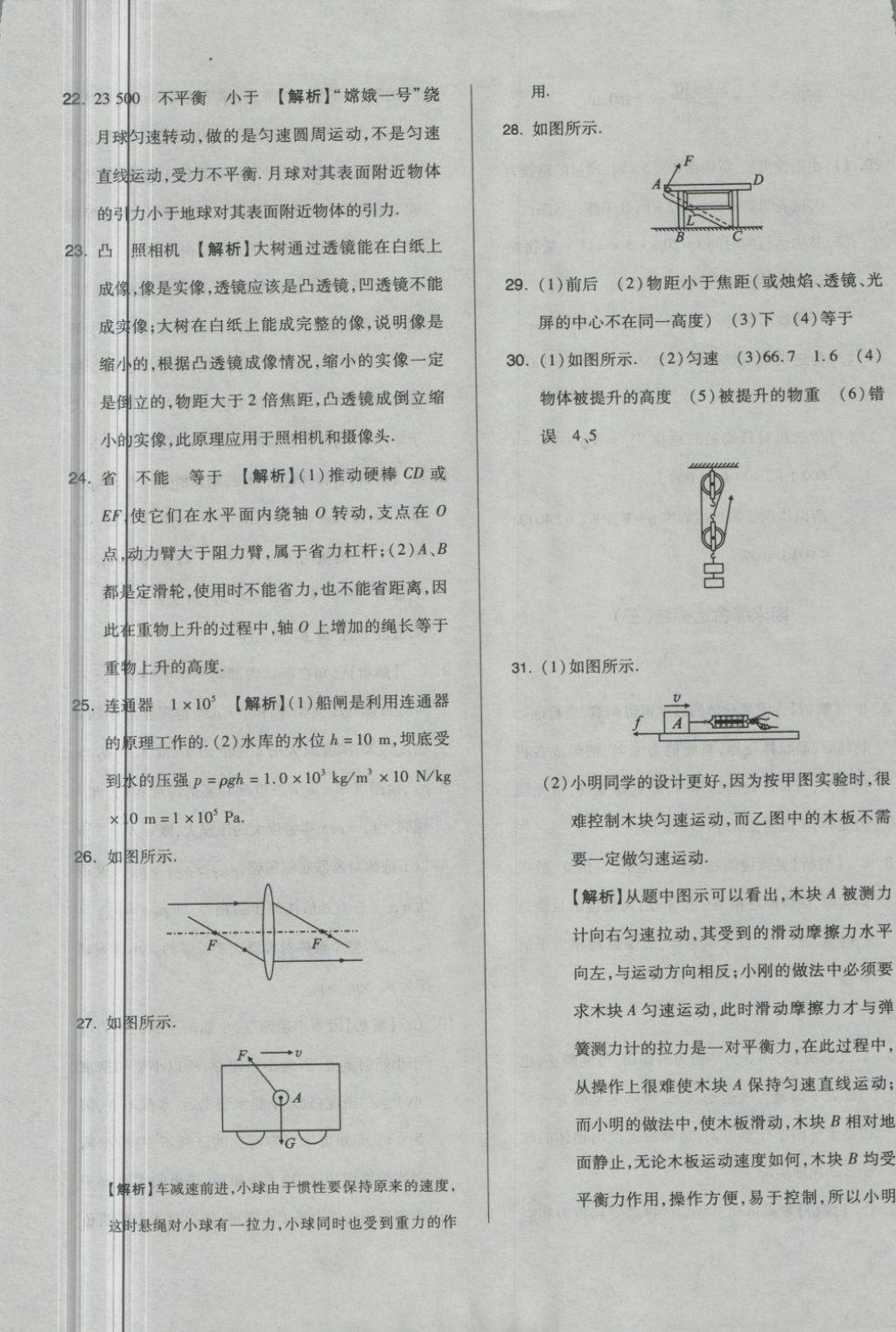 2018年單元加期末自主復習與測試八年級物理下冊北師大版 第17頁