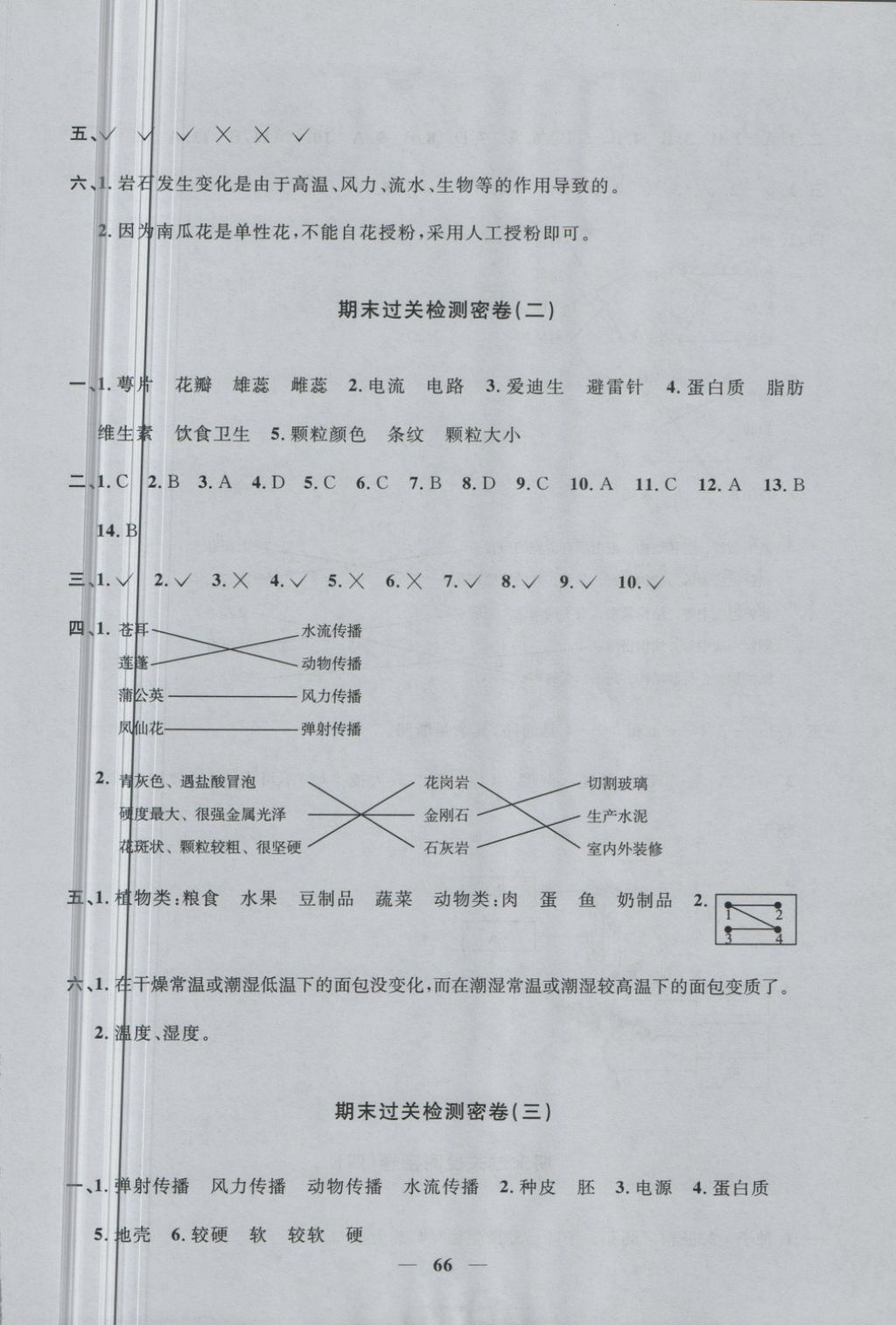 2018年一线名师全优好卷四年级科学下册教科版 第10页