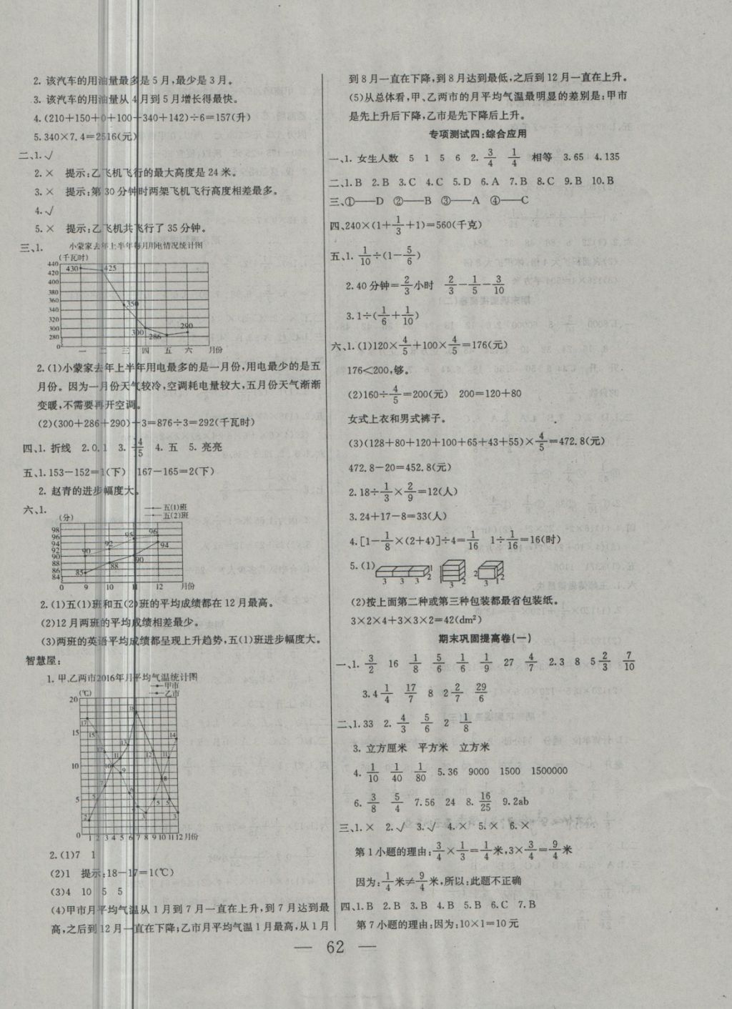 2018年專項(xiàng)期末一卷通五年級(jí)數(shù)學(xué)下冊冀教版 第2頁