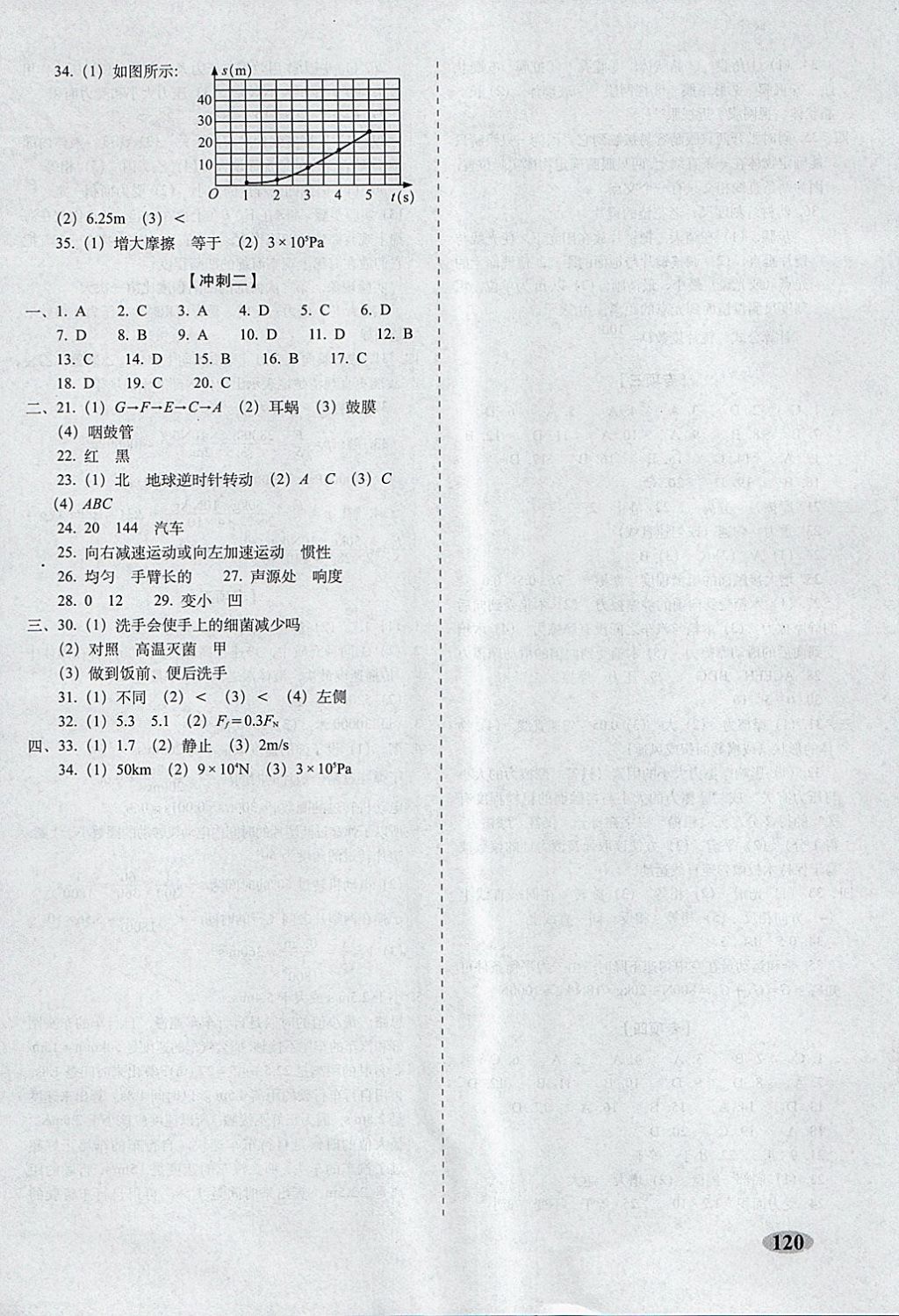 2018年聚能闖關期末復習沖刺卷七年級科學下冊浙教版 第8頁