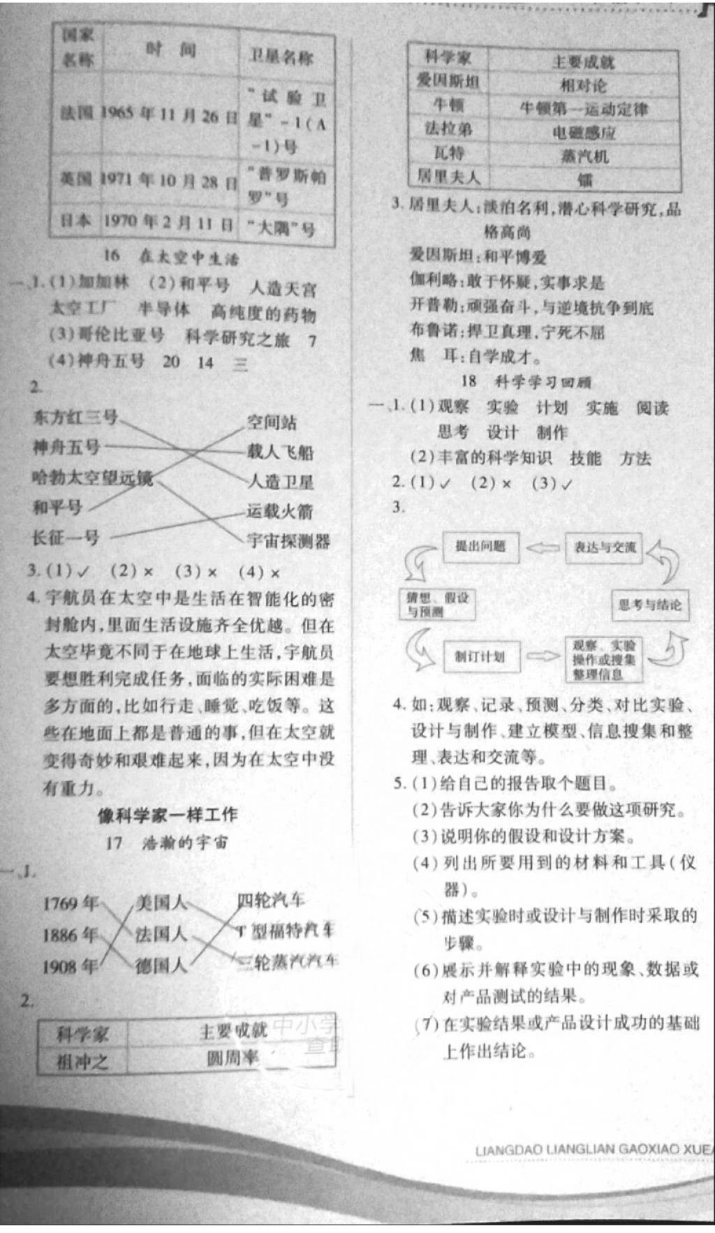 2018年新課標(biāo)兩導(dǎo)兩練高效學(xué)案六年級科學(xué)下冊冀人版 第5頁