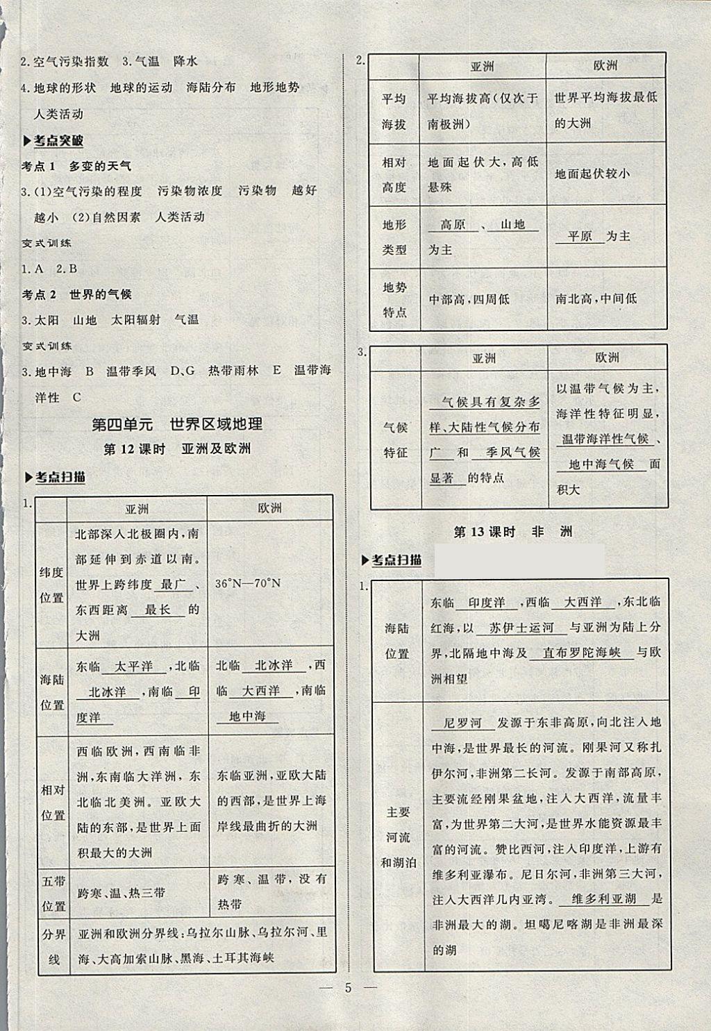 2018年湘岳中考地理湘西自治州專版 第5頁(yè)