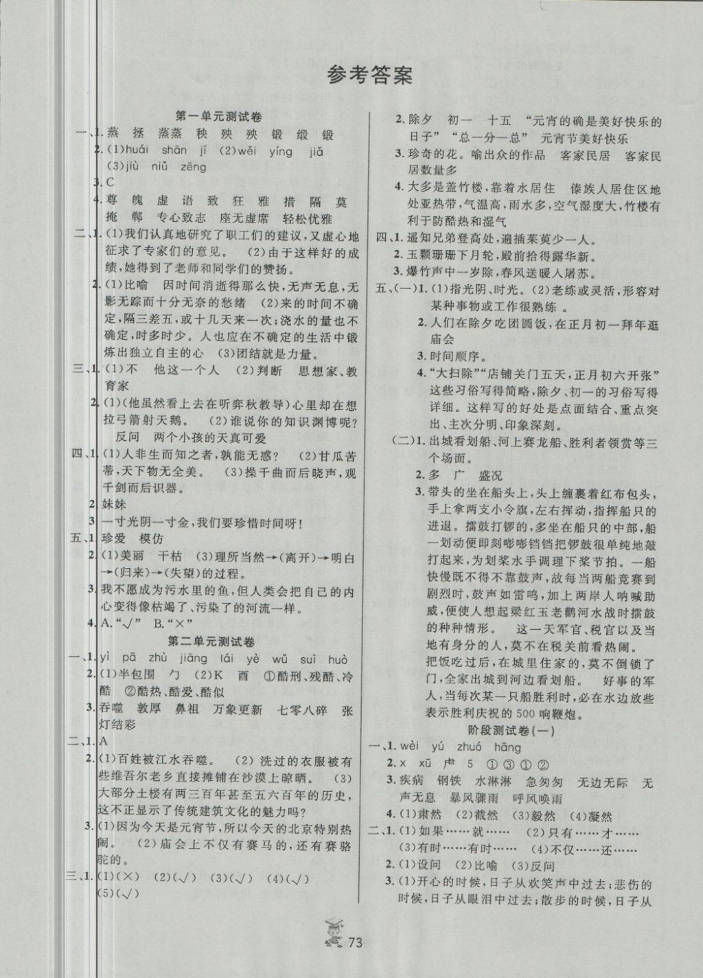 2018年百分金卷奪冠密題六年級語文下冊人教版 第1頁