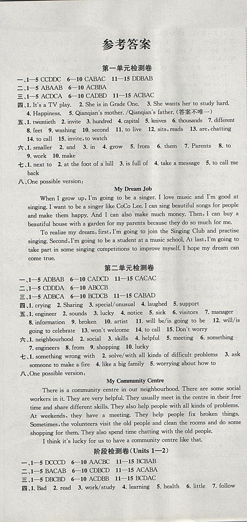 2018年金钥匙冲刺名校大试卷七年级英语下册江苏版 第1页