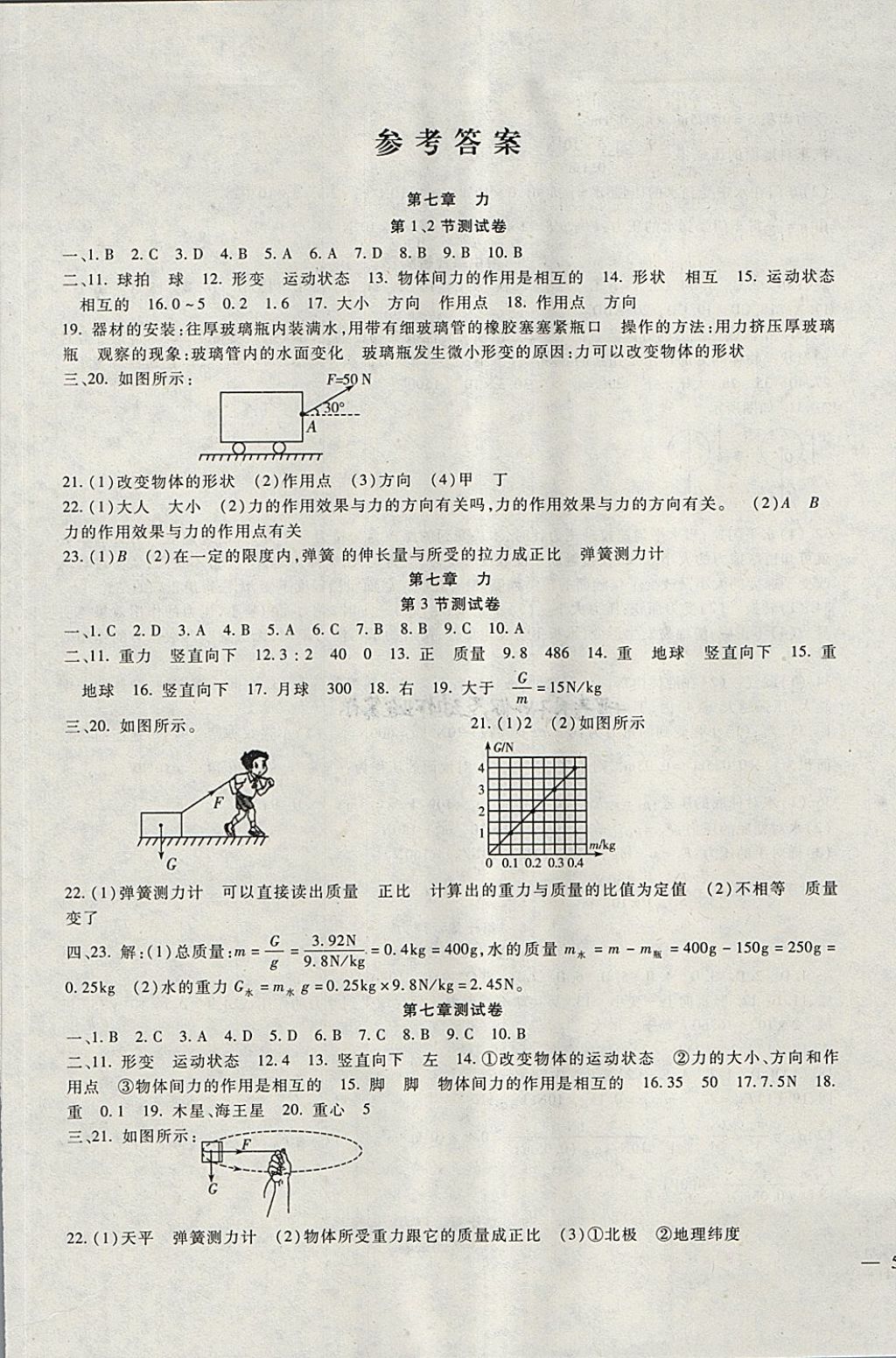 2018年海淀金卷八年級(jí)物理下冊(cè)人教版 第1頁(yè)