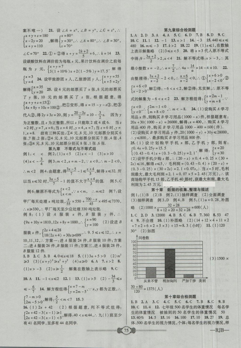 2018年金榜名卷復(fù)習(xí)沖刺卷七年級數(shù)學(xué)下冊人教版 第3頁