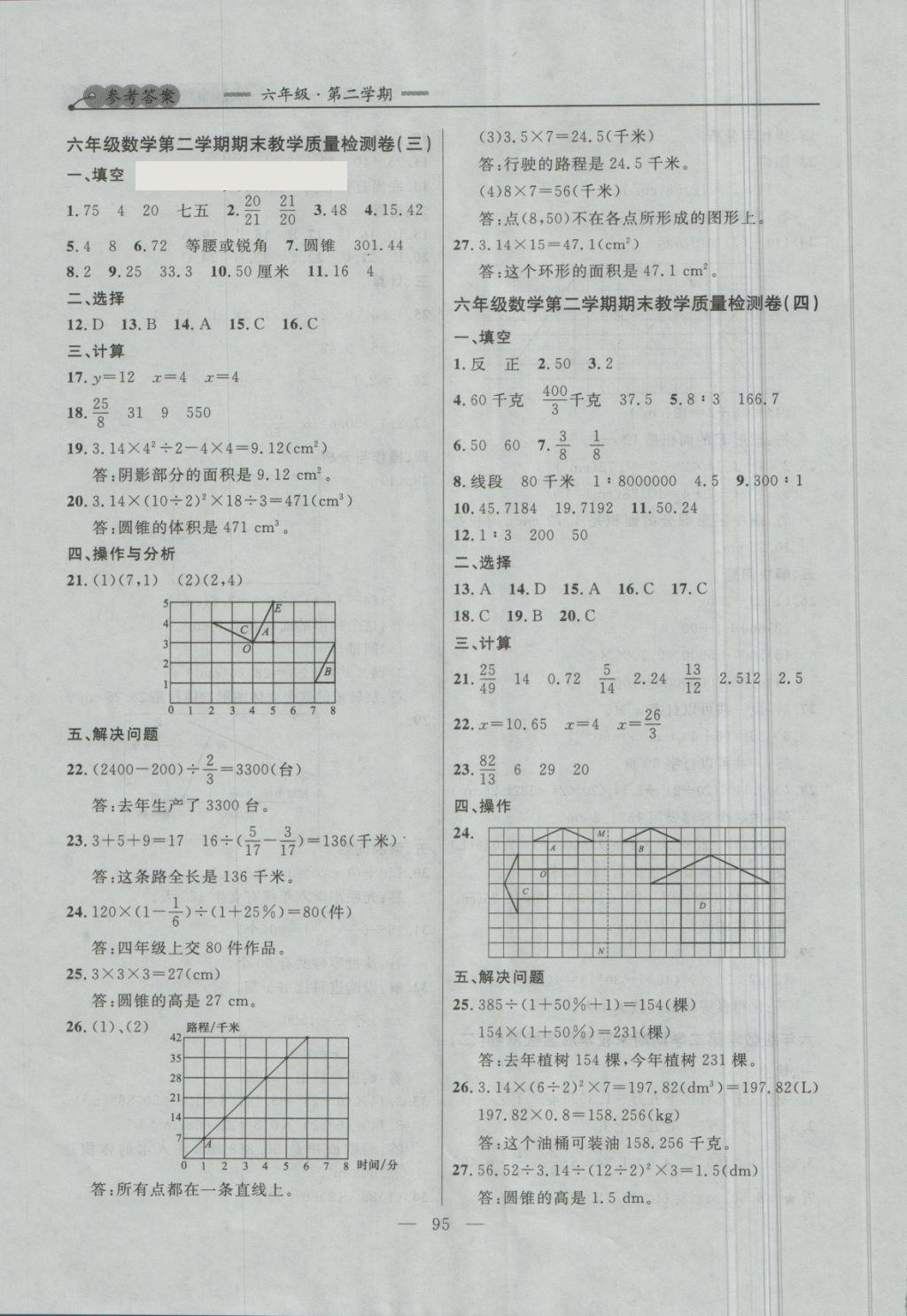 2018年大連金牌期末模擬試卷六年級數(shù)學(xué)第二學(xué)期 第15頁