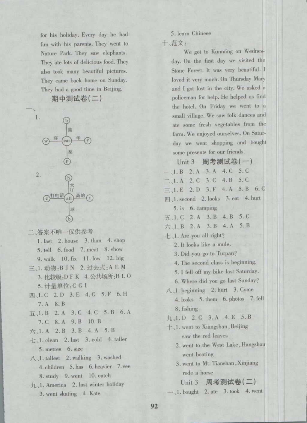 2018年教育世家狀元卷六年級英語下冊人教版 第4頁