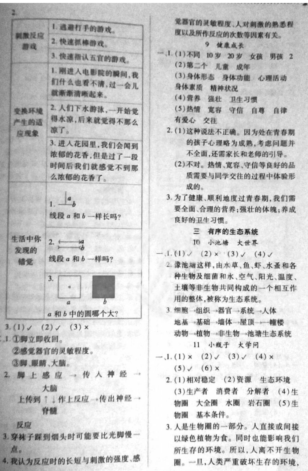 2018年新課標(biāo)兩導(dǎo)兩練高效學(xué)案六年級科學(xué)下冊冀人版 第3頁