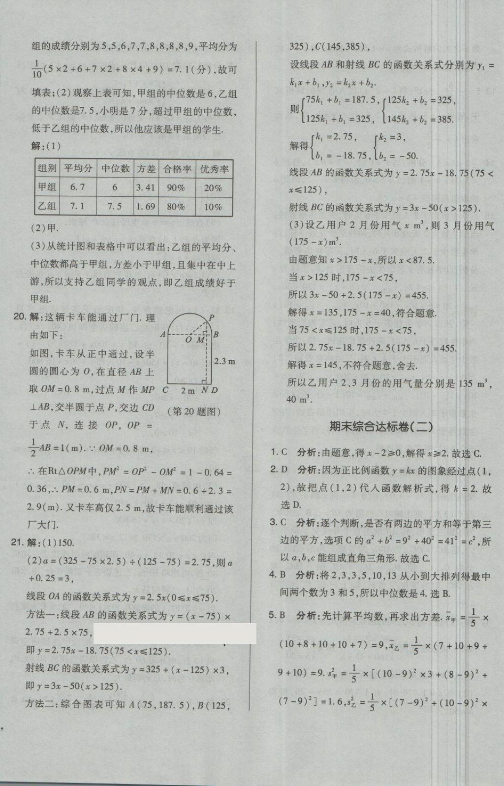 2018年單元加期末自主復(fù)習(xí)與測試八年級數(shù)學(xué)下冊人教版 第28頁