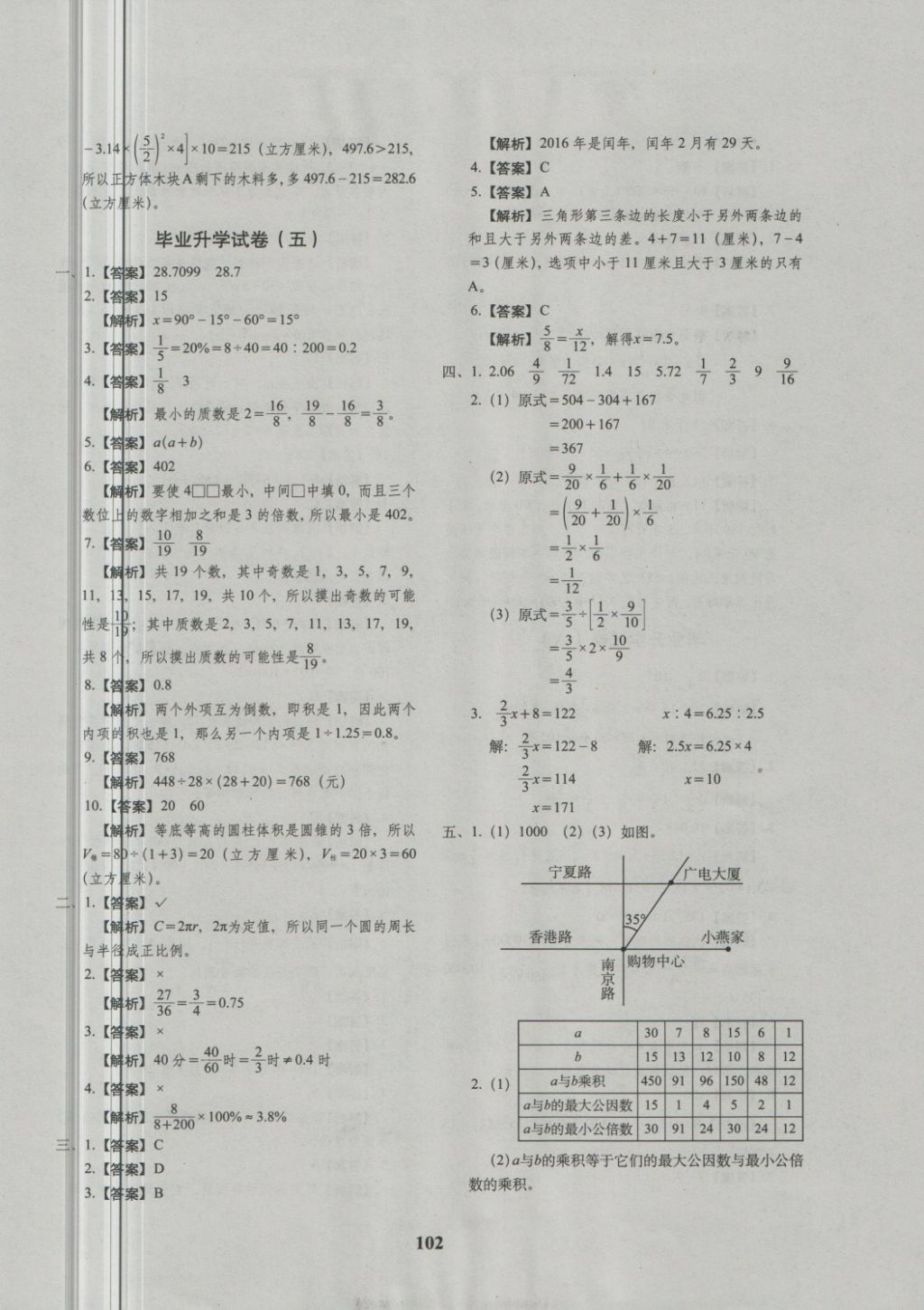 2018年68所名校图书小升初押题卷名校密题数学 第6页