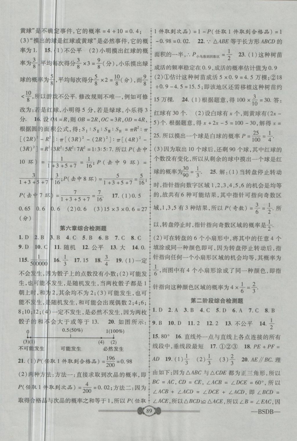 2018年金榜名卷復(fù)習(xí)沖刺卷七年級(jí)數(shù)學(xué)下冊(cè)北師大版 第9頁(yè)