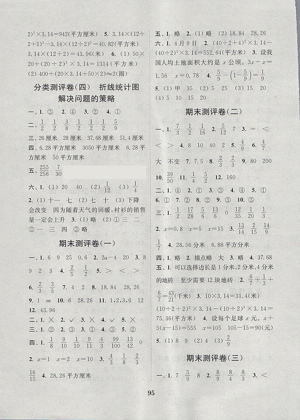 2018年通城學(xué)典小學(xué)全程測評卷五年級數(shù)學(xué)下冊蘇教版江蘇專用 第7頁