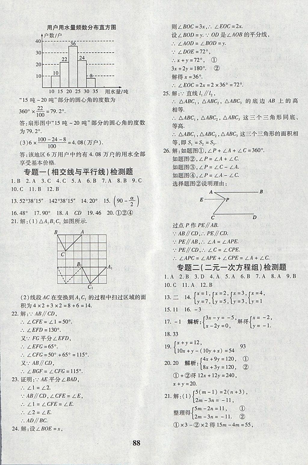 2018年黄冈360度定制密卷七年级数学下册人教版 第8页