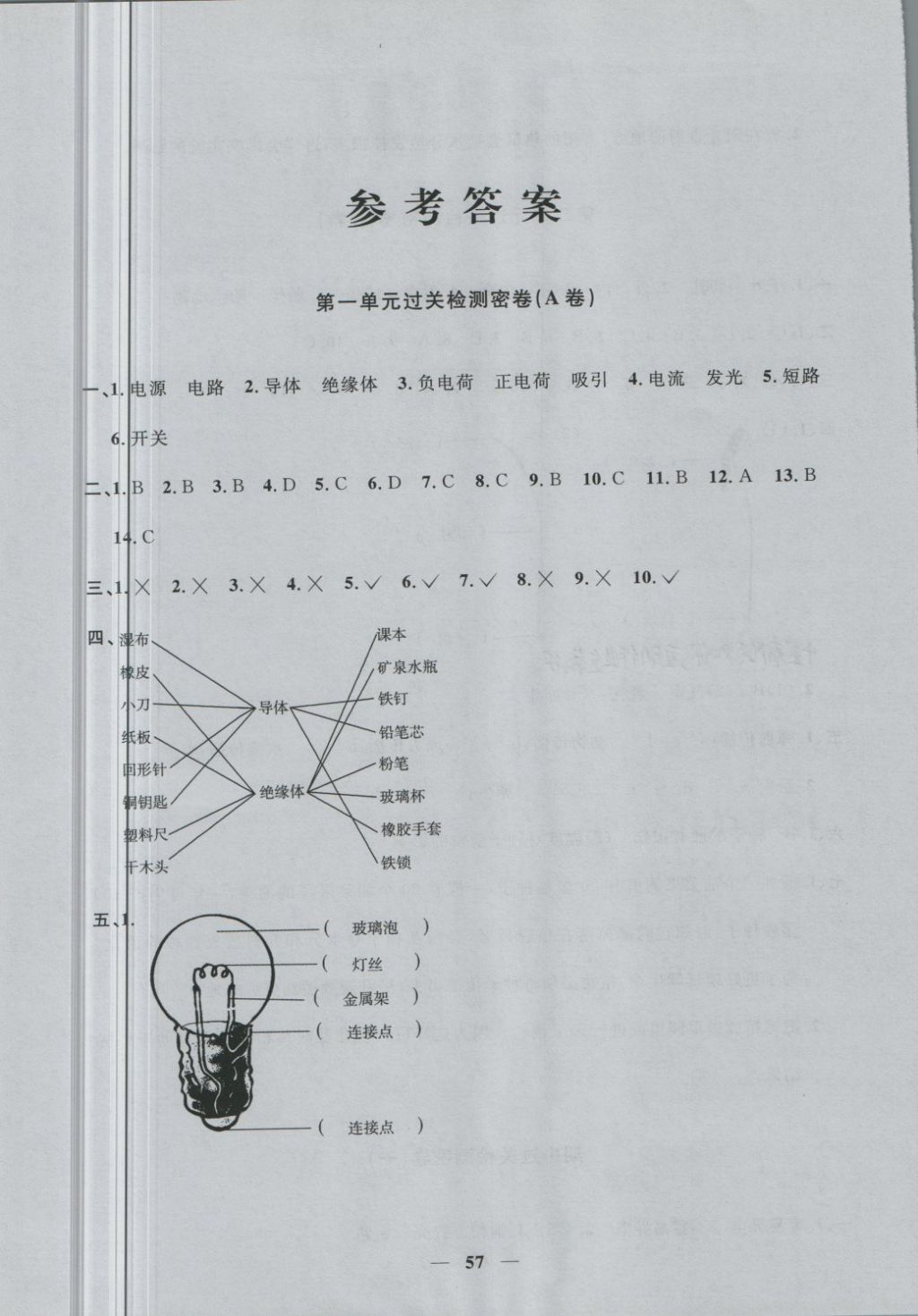 2018年一线名师全优好卷四年级科学下册教科版 第1页