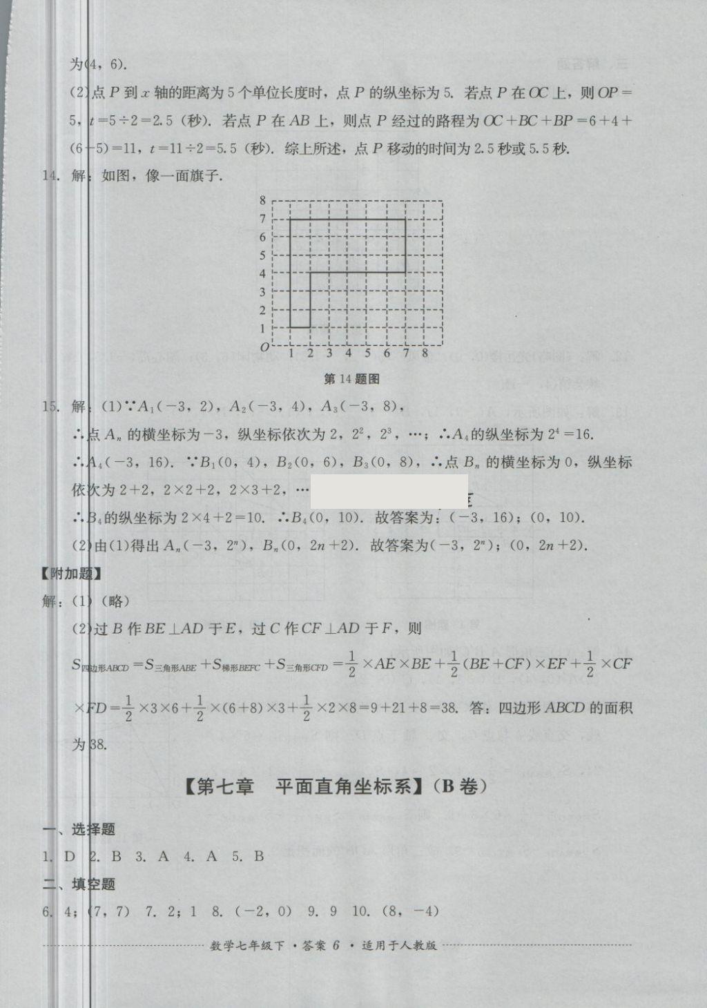 2018年单元测试七年级数学下册人教版四川教育出版社 第6页