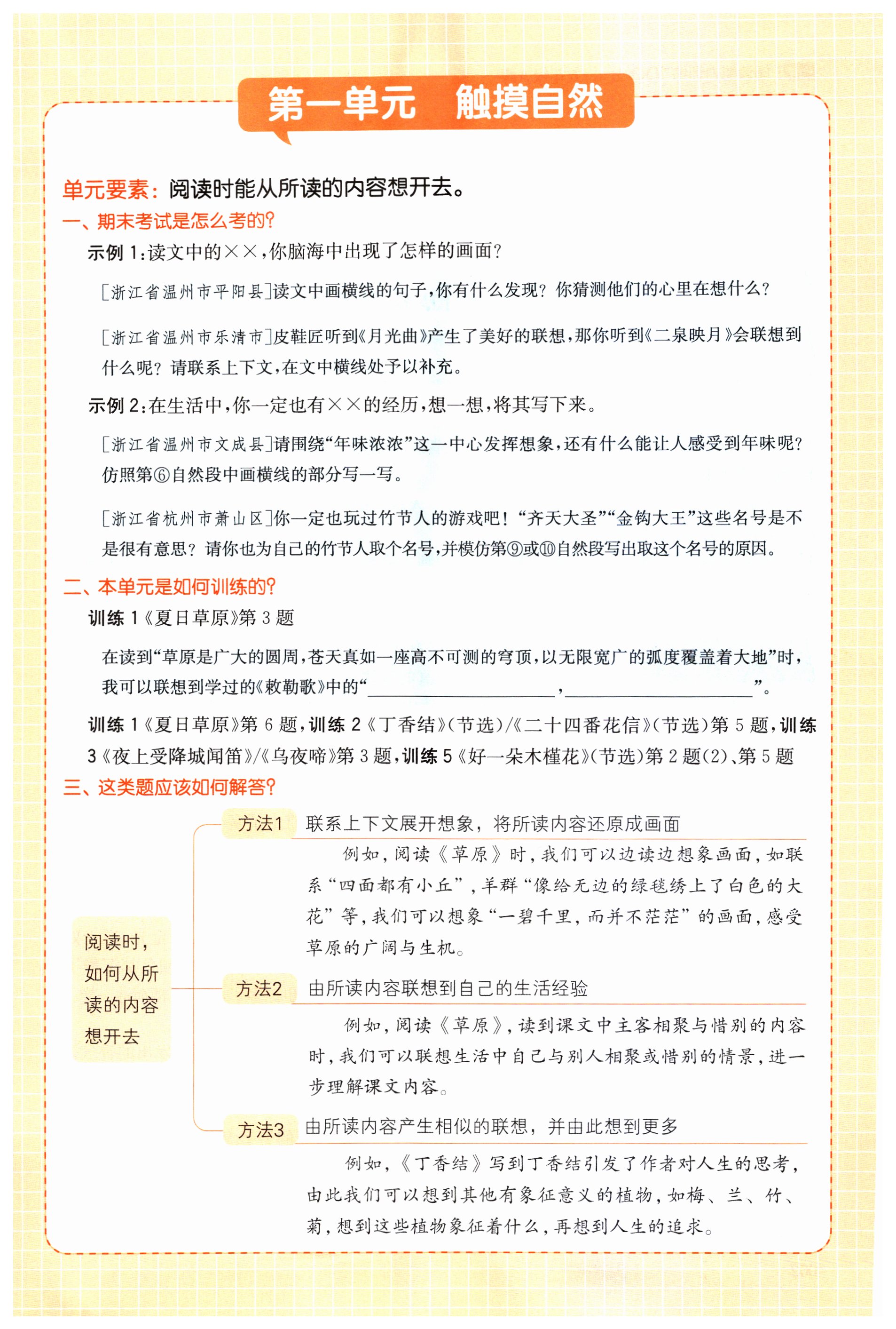 2023年一本閱讀能力訓(xùn)練100分六年級語文上冊人教版浙江專版 第1頁