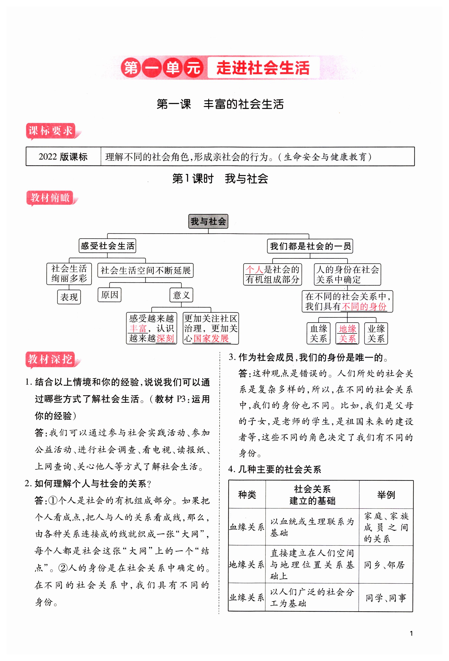 2023年畅行课堂八年级道德与法治上册人教版山西专版 第1页