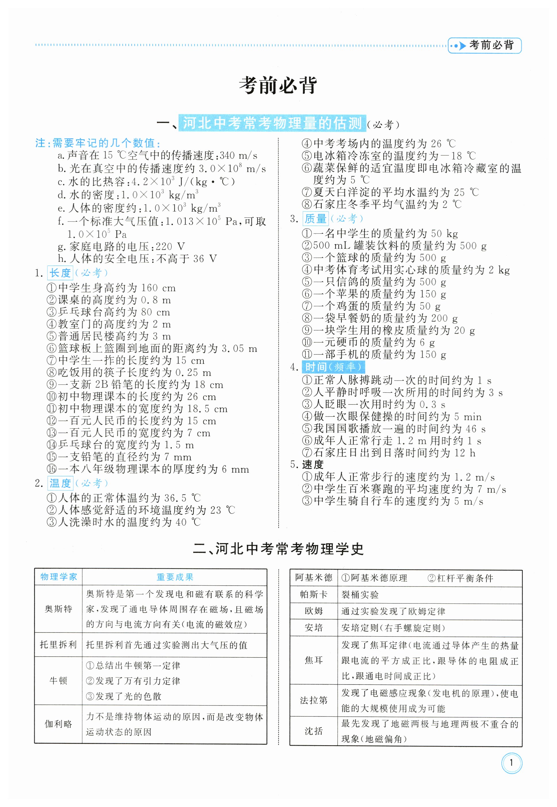 2024年冀考金榜中考總復(fù)習(xí)優(yōu)化設(shè)計(jì)物理 第1頁(yè)