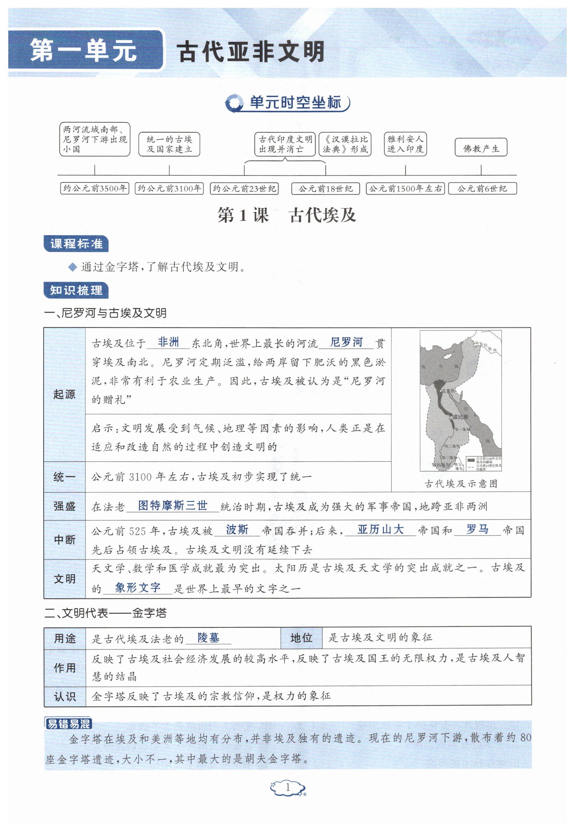 2025年啟航新課堂九年級歷史上冊人教版 第1頁