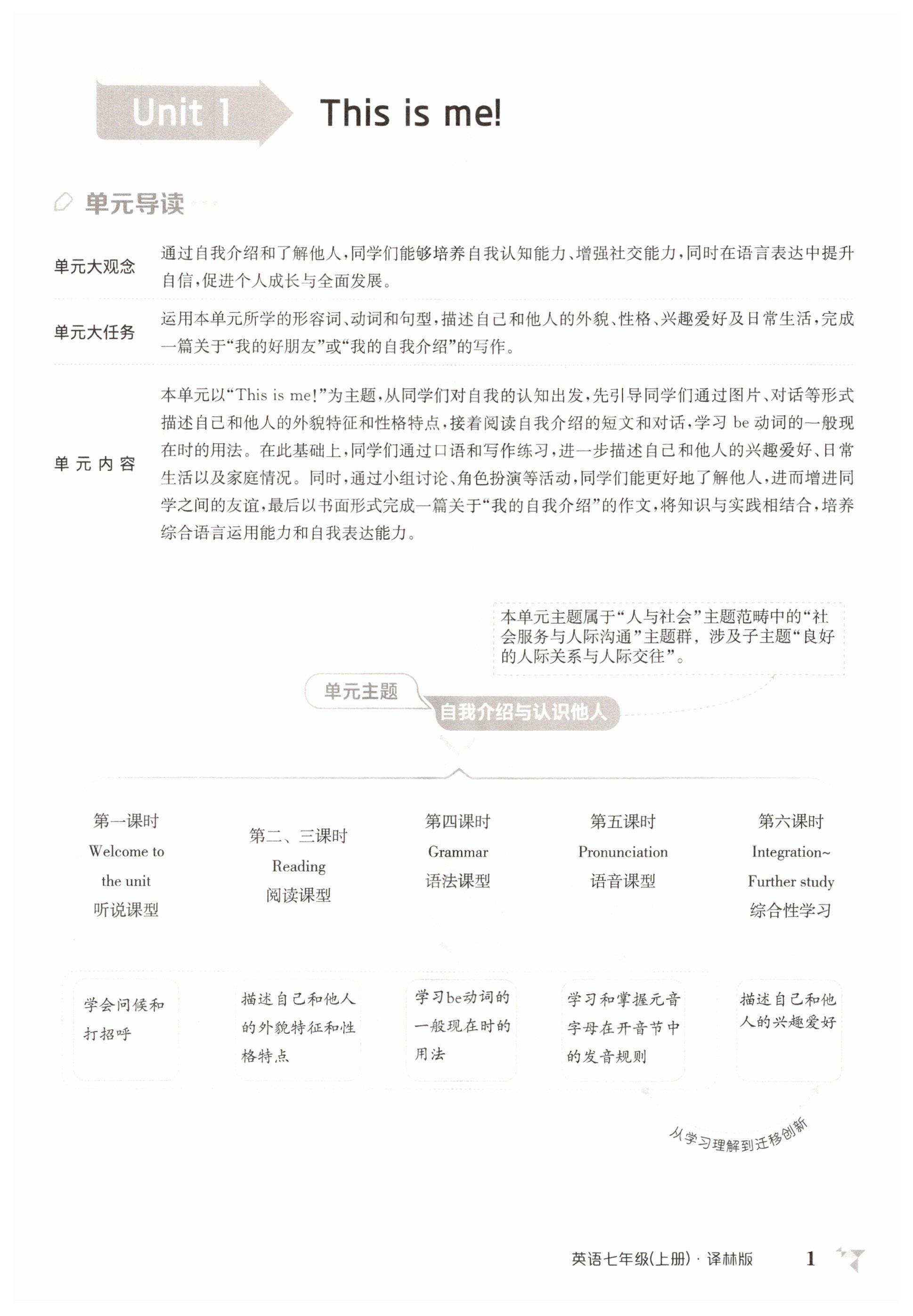 2025年金太陽導學案七年級英語上冊譯林版 第1頁