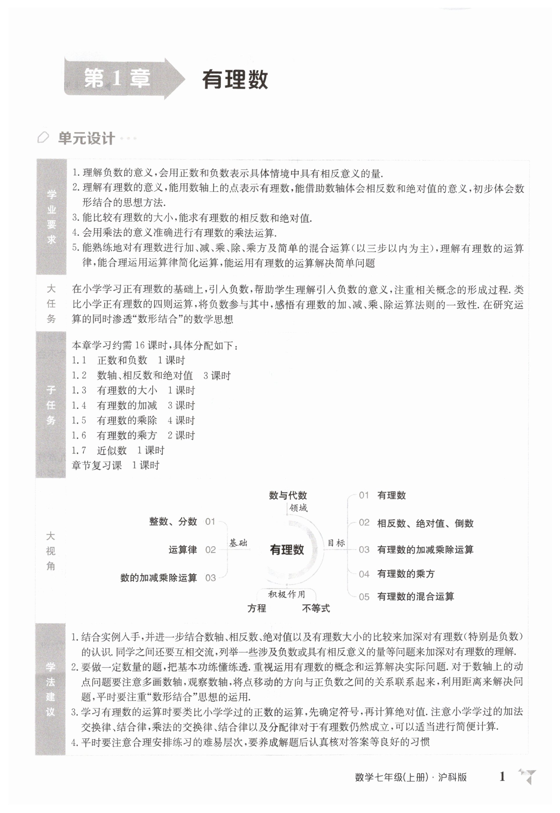 2025年金太陽導(dǎo)學(xué)案七年級(jí)數(shù)學(xué)上冊(cè)滬科版 第1頁(yè)