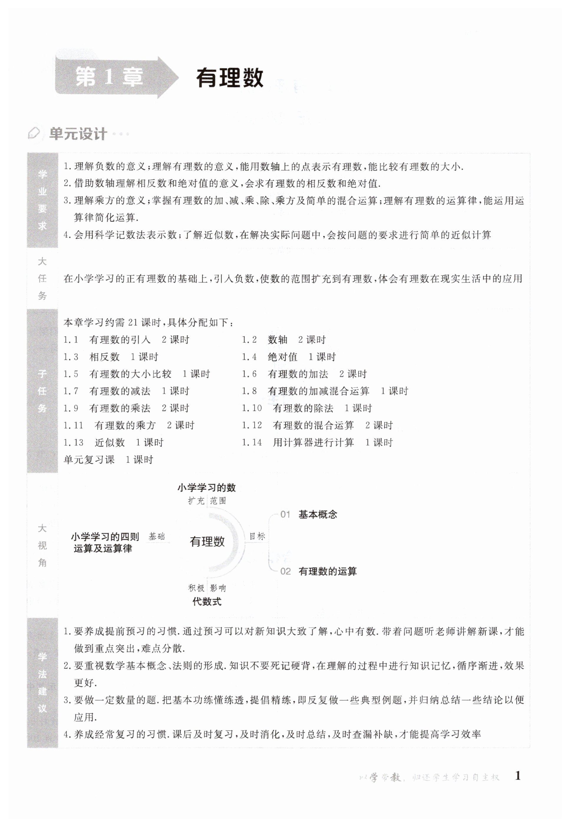 2025年金太陽導學案七年級數學上冊華師大版 第1頁