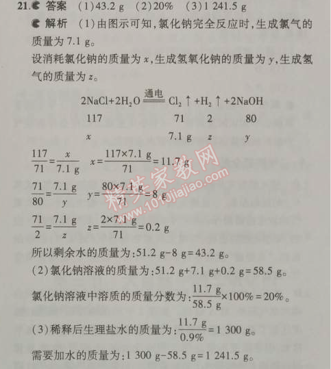 2014年5年中考3年模拟初中化学九年级上册鲁教版&nbsp;单元检测