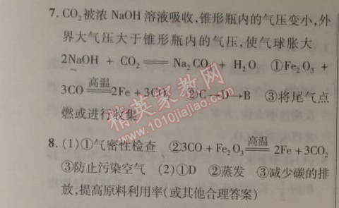 2015年快樂(lè)寒假九年級(jí)化學(xué)人教課標(biāo)版 第三十一天