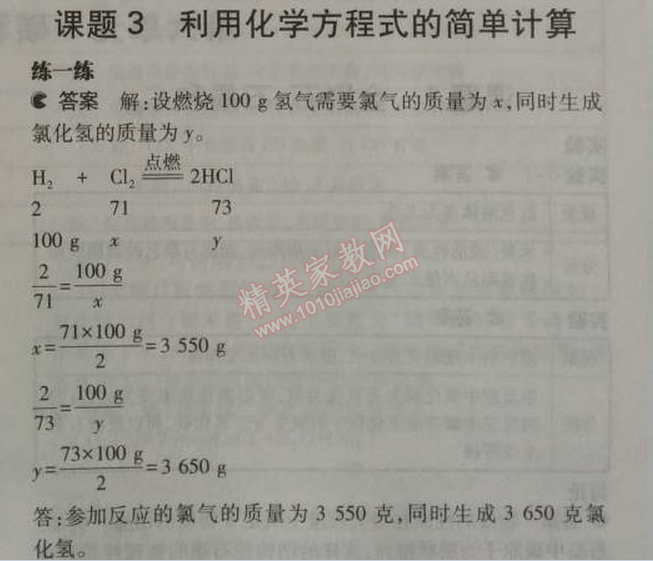 課本人教版九年級化學(xué)上冊 課題3