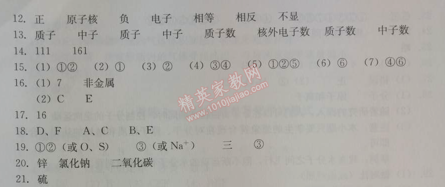 2014年學(xué)習(xí)探究診斷九年級(jí)化學(xué)上冊(cè)人教版 課題2