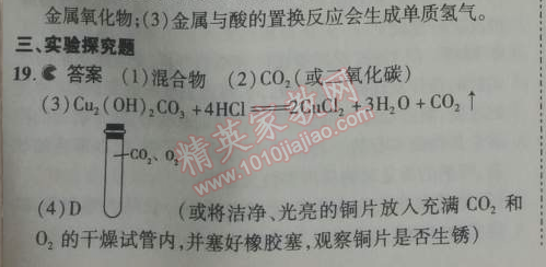 2014年5年中考3年模拟九年级初中化学下册人教版 单元检测