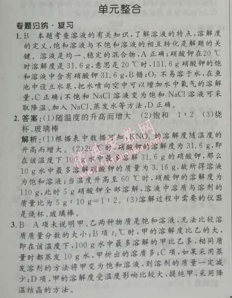 2014年初中同步測控優(yōu)化設(shè)計九年級化學(xué)下冊人教版 單元整合