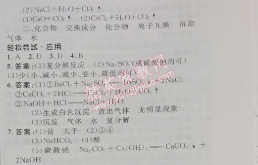 2014年初中同步测控优化设计九年级化学下册人教版 第十一单元