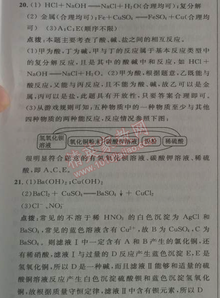 2014年綜合應用創(chuàng)新題典中點九年級化學下冊人教版 期末達標測試卷