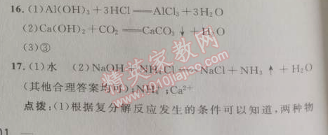 2014年综合应用创新题典中点九年级化学下册人教版 第十一单元测试卷