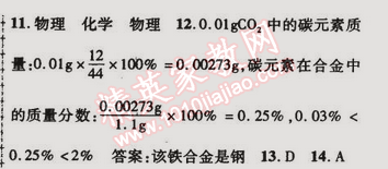 2015年金榜行动九年级化学下册人教版 第八单元