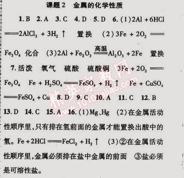 2015年金榜行動九年級化學(xué)下冊人教版 課題2