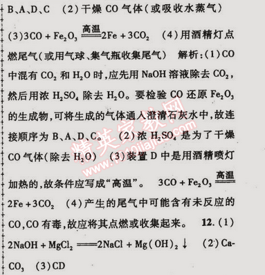 2015年金榜行動(dòng)九年級化學(xué)下冊人教版 專題八