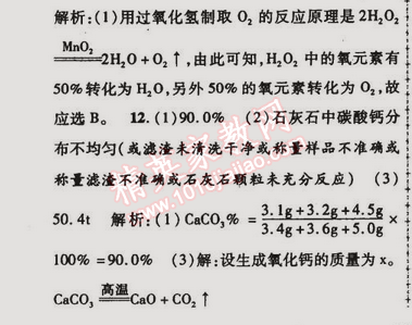 2015年金榜行動九年級化學下冊人教版 專題六