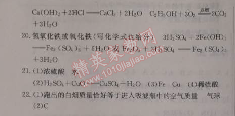 2014年启东中学作业本九年级化学下册人教版 作业27