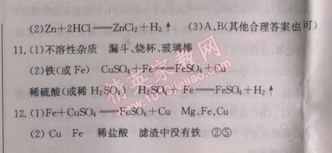 2014年啟東中學(xué)作業(yè)本九年級(jí)化學(xué)下冊(cè)人教版 作業(yè)3